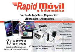 Horario de apertura Rápid Móvil y Informatica, Mataró