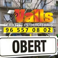 Horario de apertura Publicitat Les Valls, Pego