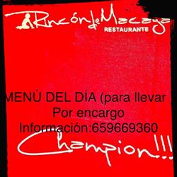 Horario de apertura Restaurante Rincón de Macaya, La Almunia de Doña Godina