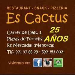 Horario de apertura Es Cactus, Es Mercadal