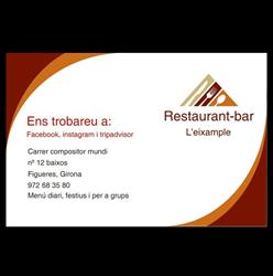 Horario de apertura Restaurant-bar l'Eixample, Figueres