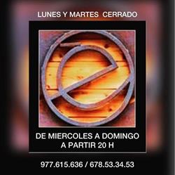 Horario de apertura Restaurante Eclèctic, El Vendrell