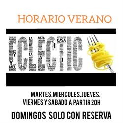 Horario de apertura Restaurante Eclèctic, El Vendrell