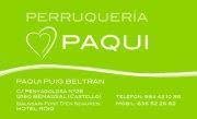 Horario de apertura Peluquería Paqui, Benasal