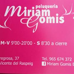 Horario de apertura Miriam Gomis, Sant Vicent Del Raspeig