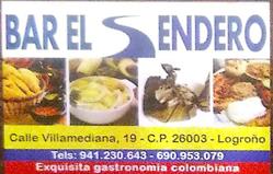 Horario de apertura Bar El Sendero, Logroño