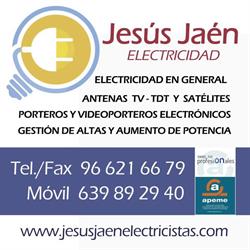 Horario de apertura Jesús Jaén Electricidad, Elche