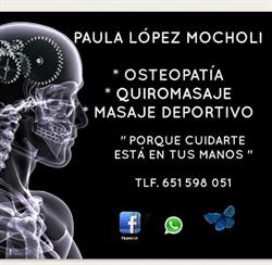 Horario de apertura Osteopatía Quiromasaje Paula, Mocejón