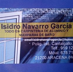 Horario de apertura Aluminios Isidro Navarro García, Aracena