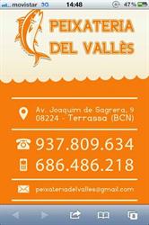 Horario de apertura Peixateria Del Valles, Terrassa