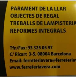 Ferreteria Vera en Barcelona (Sants-Montjuïc) - Horario de apertura