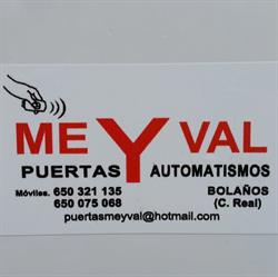 Horario de apertura Meyval Puertas Y Automatismos, Bolaños de Calatrava