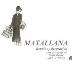 Horario de apertura Matallana Decoración, Madrid