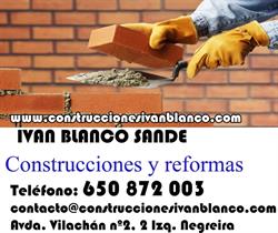Horario de apertura Construcciones Iván Blanco Sande, Negreira