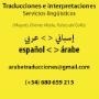 Horario de apertura Traducciones español-árabe, Valencia