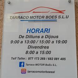 Horario de apertura Tarraco Motor Boes S.L.U., Tarragona