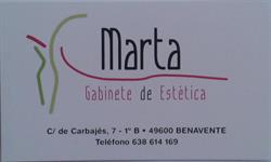 Horario de apertura Marta Gabinete de estética, Benavente