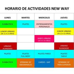 Horario de apertura New Way Escuela, Cieza
