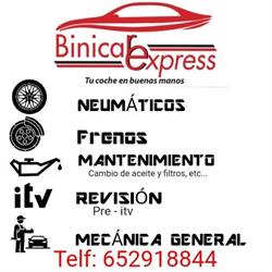 Horario de apertura Binicar express, Binissalem