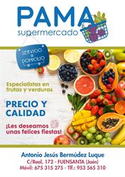 Horario de apertura Supermercado PAMA, Fuensanta de Martos