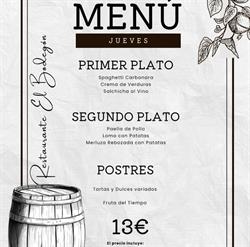 Horario de apertura El Bodegón, Crevillent