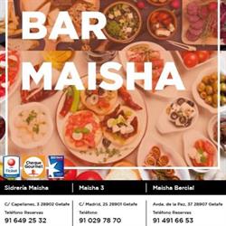 Horario de apertura Maisha Restaurante., Getafe