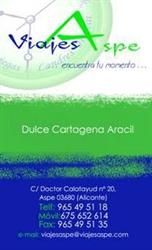 Horario de apertura VIAJES ASPE S.L., Aspe