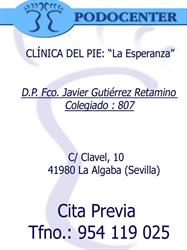 Horario de apertura PODOCENTER, Clinica del pie La Esperanza, La Algaba