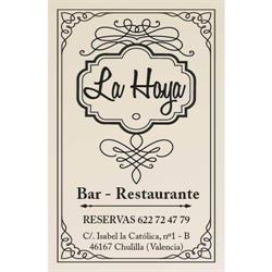 Horario de apertura Bar Restaurante La Hoya, Chulilla