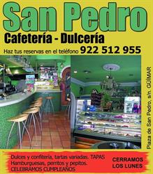 Horario de apertura Cafetería Dulcería San Pedro, Güímar