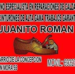 Horario de apertura Juanito Román reparación de calzado, Madrid
