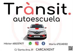 Horario de apertura Autoescuela Trànsit, Carcaixent