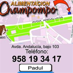 Horario de apertura Alimentación "Champompo", Padul