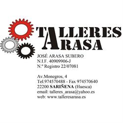 Horario de apertura Talleres Arasa, Sariñena