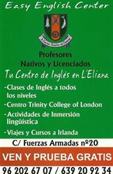 Horario de apertura Easy English Center C.b., L'Eliana