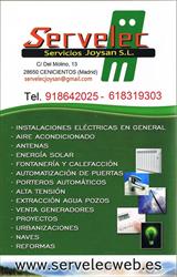 Horario de apertura Servelec Joysan Sl, Cenicientos