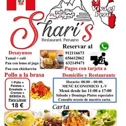 Horario de apertura Restaurante Peruano Shari's, Madrid