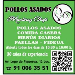 Horario de apertura Pollo Asados Martinez Chafe, Alcalá de Henares