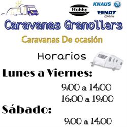 Horario de apertura Caravanas Granollers, 