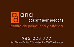 Horario de apertura Ana Domenech Peluquería, Alicante