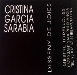 Horario de apertura Cristina Garcia Sarabia, Sant Sadurni d'Anoia