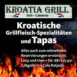Horario de apertura KROATIA Grill, Cala Ratjada