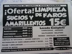 Horario de apertura Lavadero de coches a mano salinas, Elche