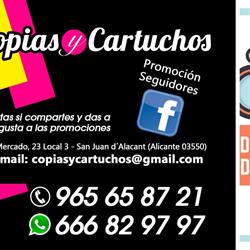 Horario de apertura Copias y cartuchos, Sant Joan d'Alacant