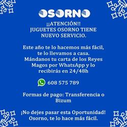 Horario de apertura OSORNO, más que juguetes, Dos Hermanas