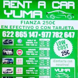 Horario de apertura Rent a car Yuma, Salou