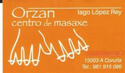 Horario de apertura Orzán Centro de Masaxe, A Coruña