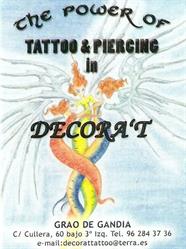 Horario de apertura Tattoo & Piercing Decora't, Gandia
