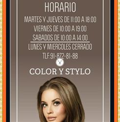Horario de apertura Color Y Stylo Órganic Fuentidueña, Fuentidueña de Tajo