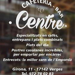 Horario de apertura Bar Centre, Verges